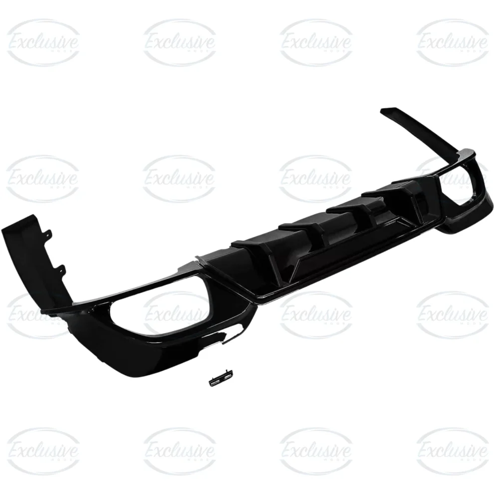 BMW 3 Series G20/G21 M Sport (2019+) - Gloss Black Competition Style Rear Diffuser & Quad Exhaust