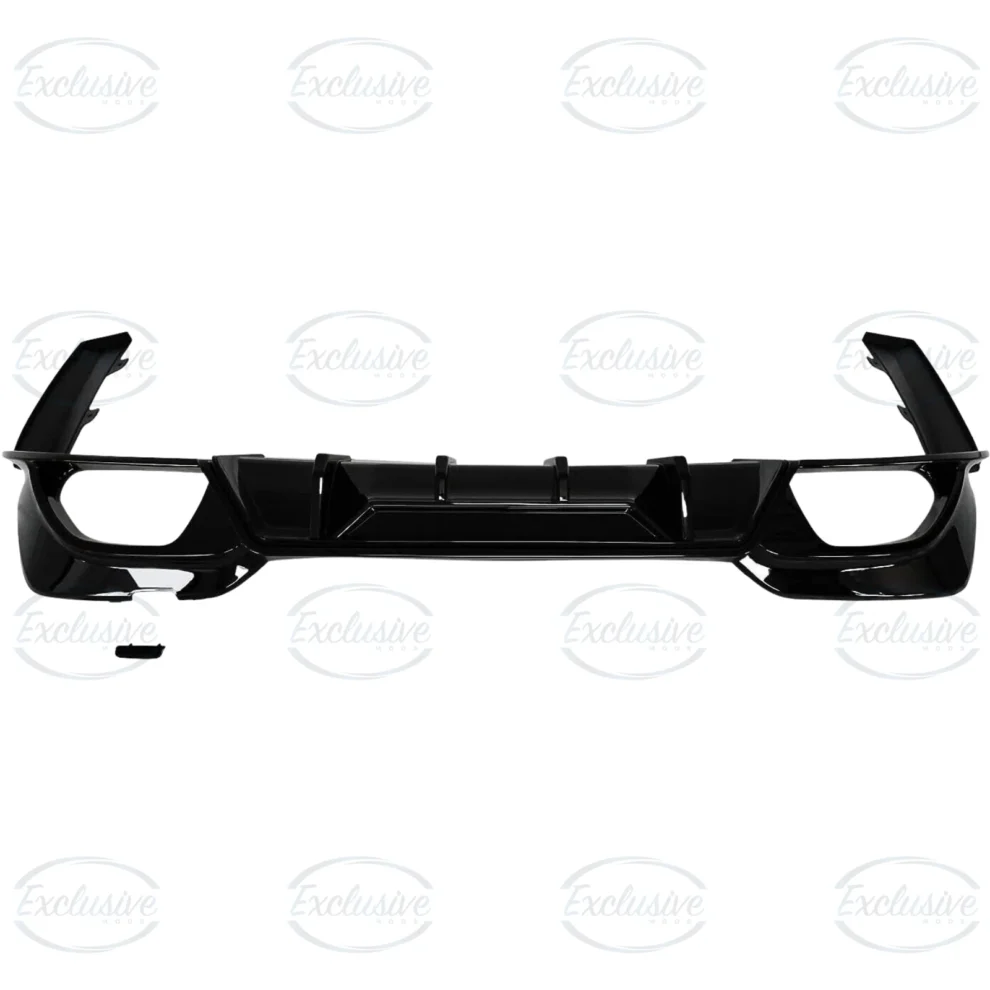 BMW 3 Series G20/G21 M Sport (2019+) - Gloss Black Competition Style Rear Diffuser & Quad Exhaust