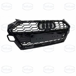 Audi A4/S4 B9 8W (2020-2024) - Gloss Black Honeycomb Mesh Grille