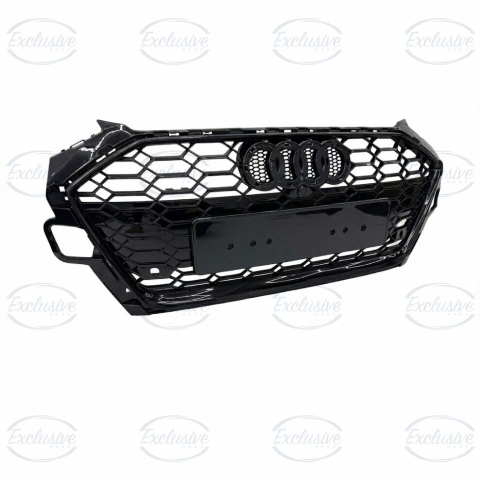 Audi A4/S4 B9 8W (2020-2024) - Gloss Black Honeycomb Mesh Grille