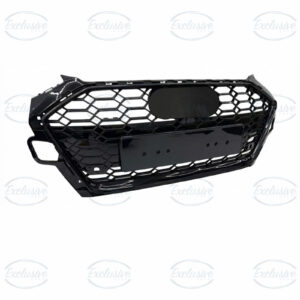 Gloss Black Honeycomb Mesh Grille - Fits Audi A4/S4 B9.5 Facelift (2019-2024)