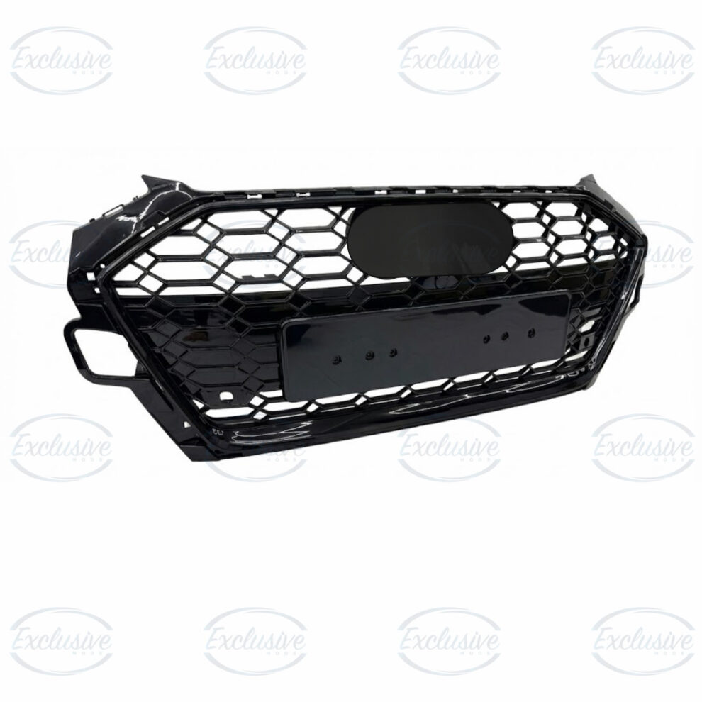 Gloss Black Honeycomb Mesh Grille - Fits Audi A4/S4 B9.5 Facelift (2019-2024)
