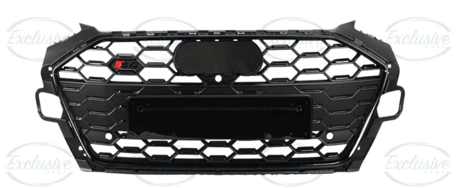 Gloss Black Original Style Mesh Grille - Fits Audi A4/S4 B9.5 Facelift (2019-2024)