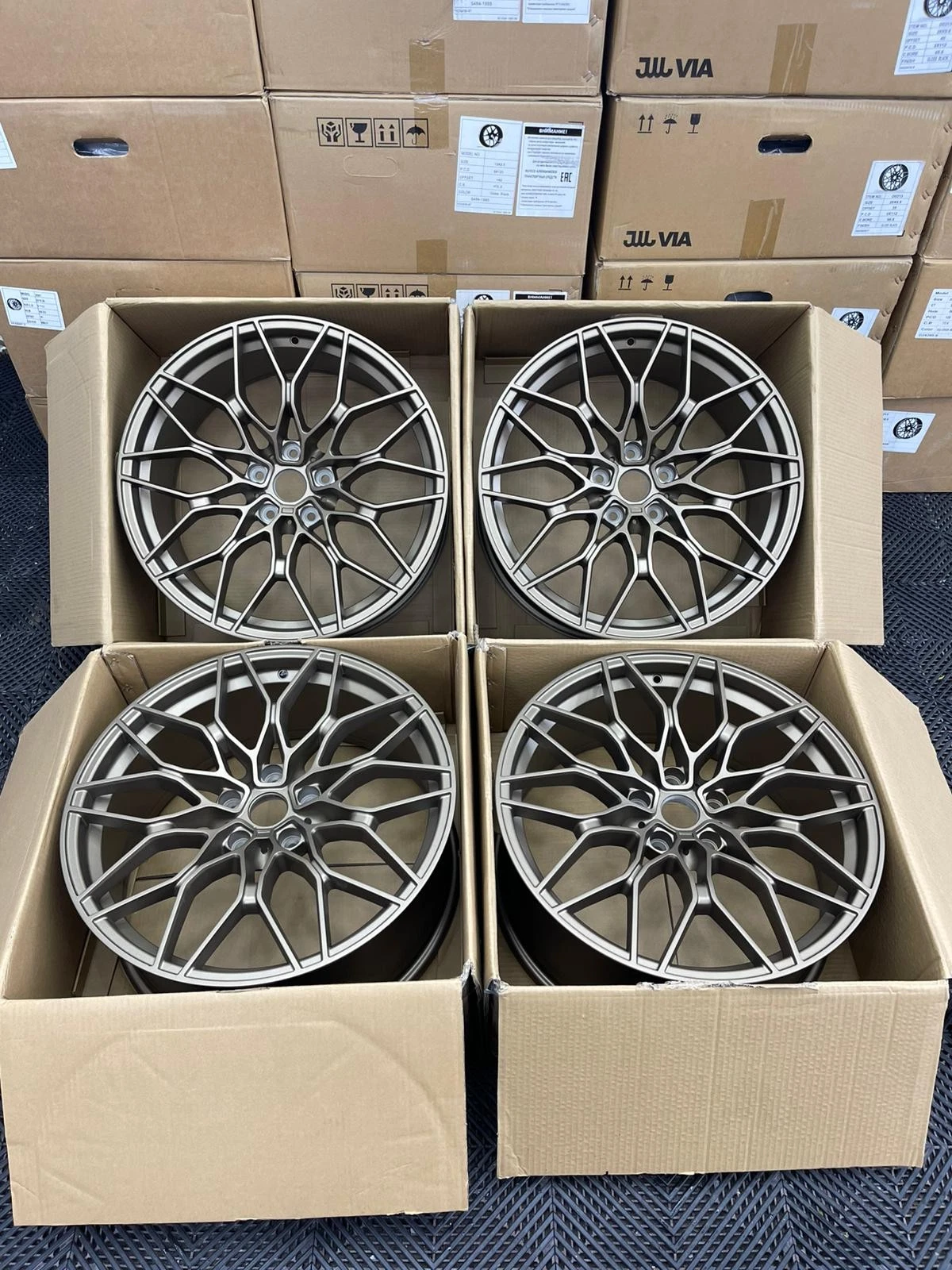 4├ù 20" 1000M Style Alloys ÔÇö Satin Bronze ÔÇö Fits BMW 2/3/4/5 Series - Image 2