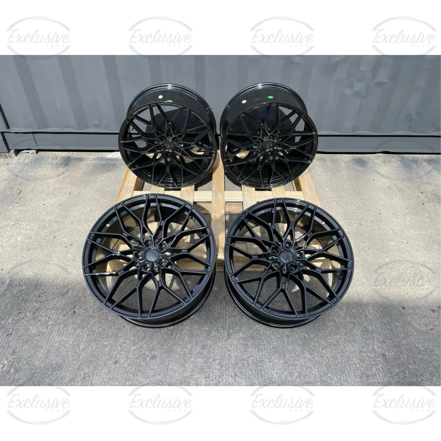 4× 20" 1000M Style Alloys - Gloss Black - 5×112 - Fits BMW 2/3/4/5 G Series