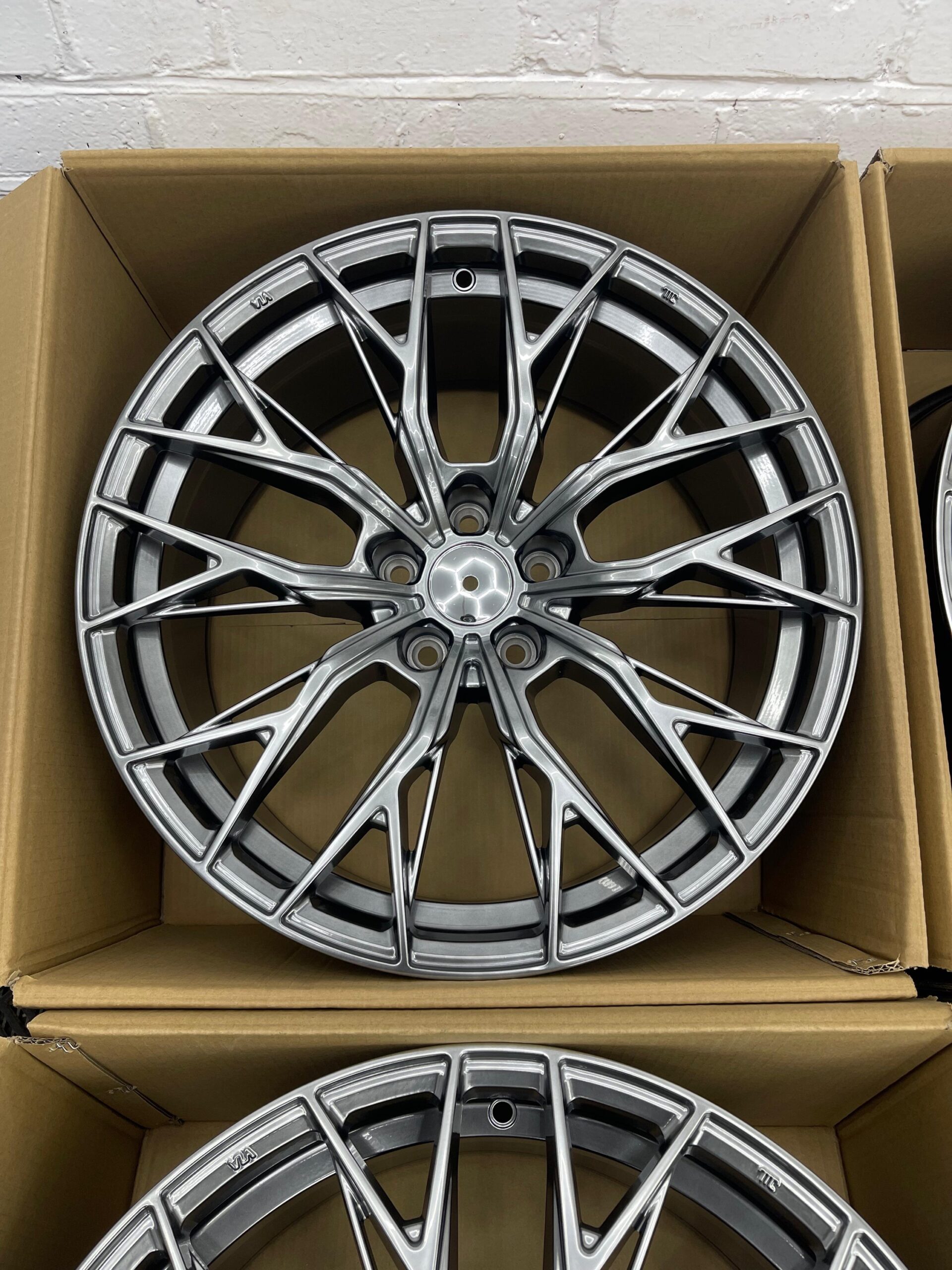 4├ù 19" Vossen Style Alloys ÔÇö Hyper Black ÔÇö Fits Audi & VW - Image 2