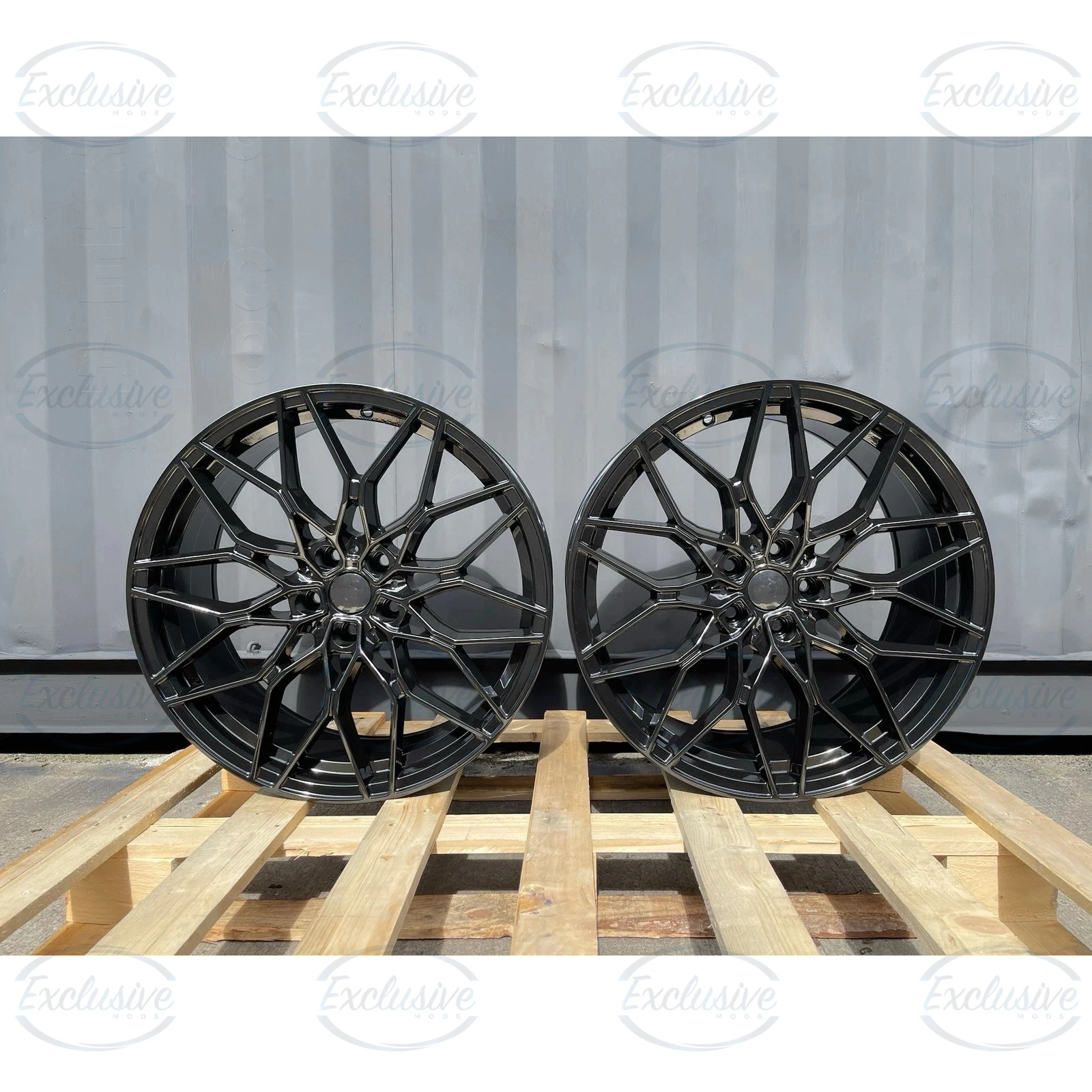 4├ù 20" 1000M Style Alloys ÔÇö Gloss Black ÔÇö Fits BMW 2/3/4/5 Series - Image 4