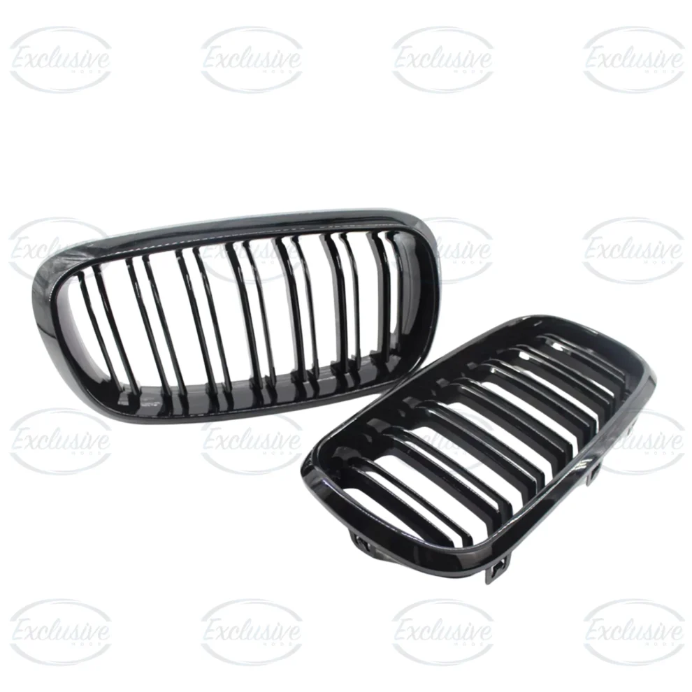 BMW X5 F15 F16 X6 (2018-2022) - Gloss Black Double Slated Kidney Grille