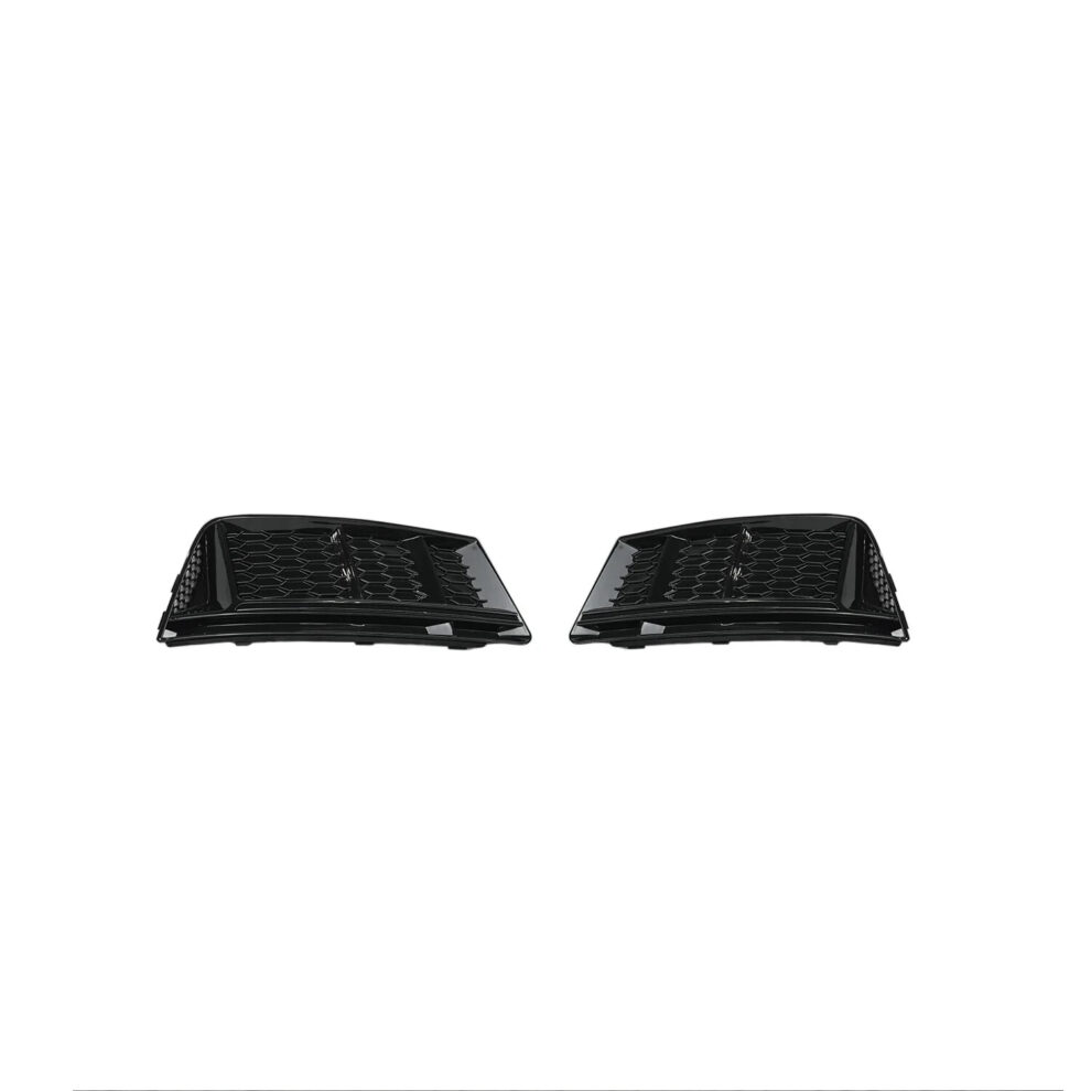 Audi A4/S4 B9 (2017-2019) - Gloss Black RS4 Honeycomb Style Fog Light Cover