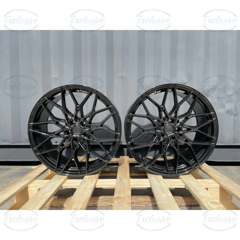 4× 19" 1000M Style Alloys - Gloss Black - Fits BMW 2/3/4/5 Series