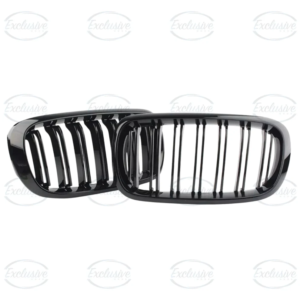 BMW X5 F15 F16 X6 (2018-2022) - Gloss Black Double Slated Kidney Grille