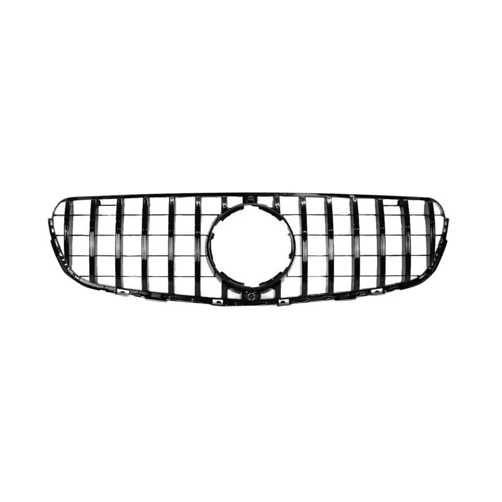 Gloss Black Panamericana Style Grille - Fits Mercedes GLC C253/X253 (2015-2019)