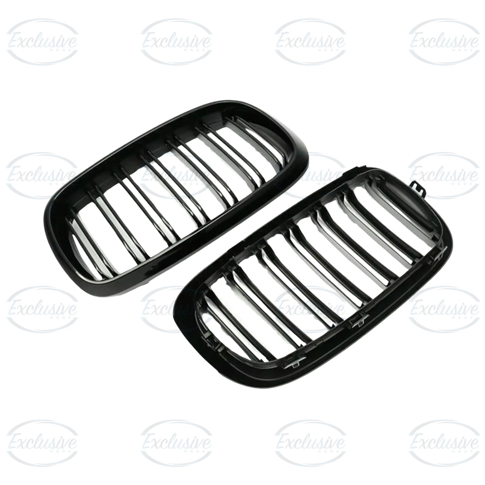 BMW X5 F15 F16 X6 (2018-2022) ÔÇö Gloss Black Double Slated Kidney Grille - Image 3