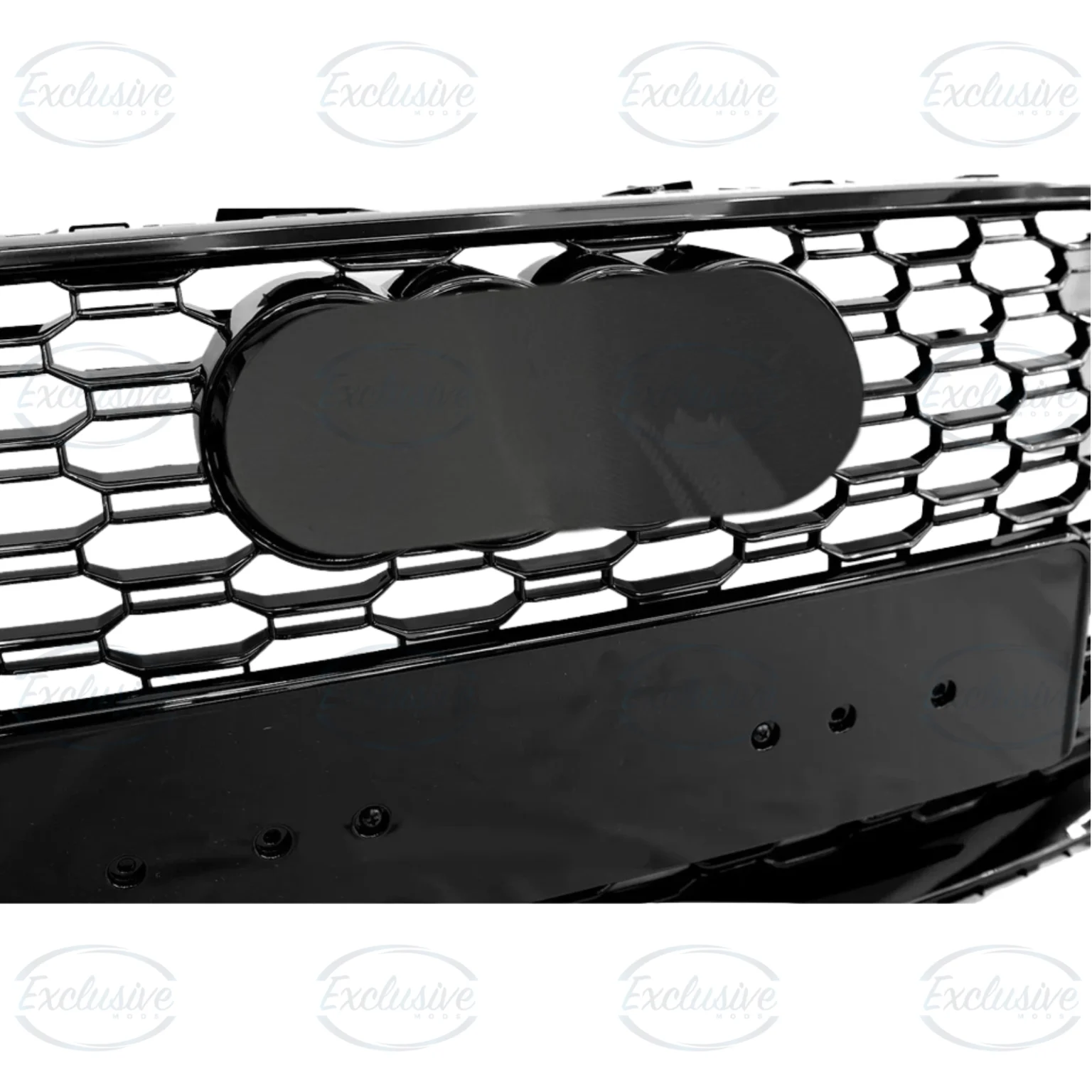 Gloss Black Honeycomb Mesh Grille - Fits Audi A5/S5 B9 (2016-2019)