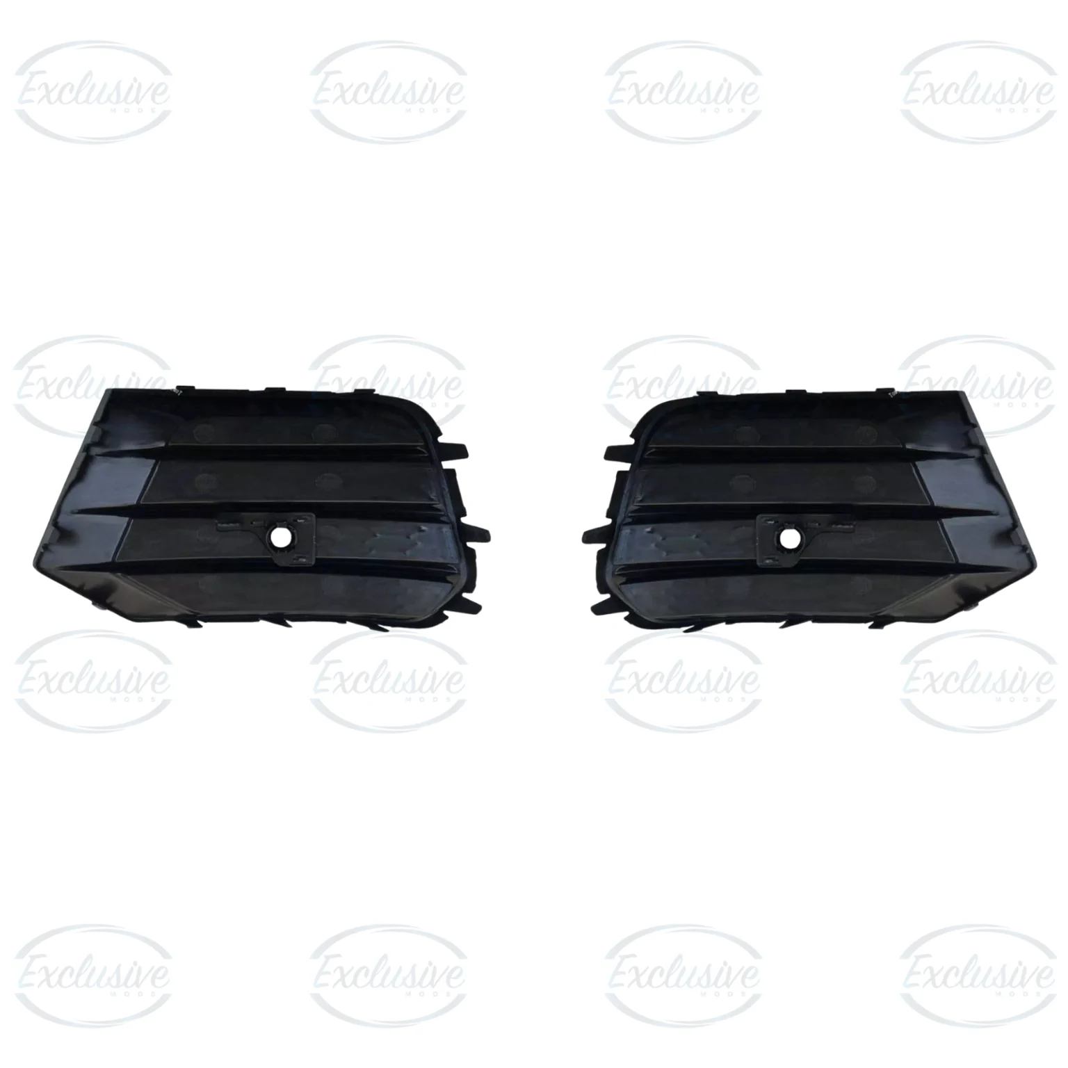 Gloss Black Honeycomb Fog Light Covers - Fits Audi Q3 8U Facelift Standard (2015-2018)