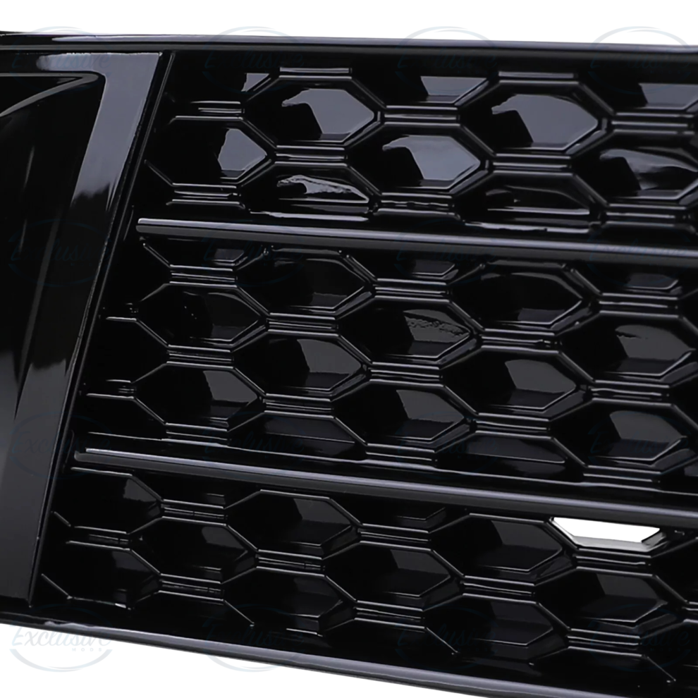 Audi A1 8X (2010-2014) - Gloss Black Honeycomb Style Fog Light Cover