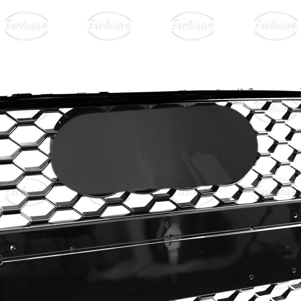 Gloss Black Honeycomb Mesh Grille - Fits Audi A4/S4 B9 (2016-2019)