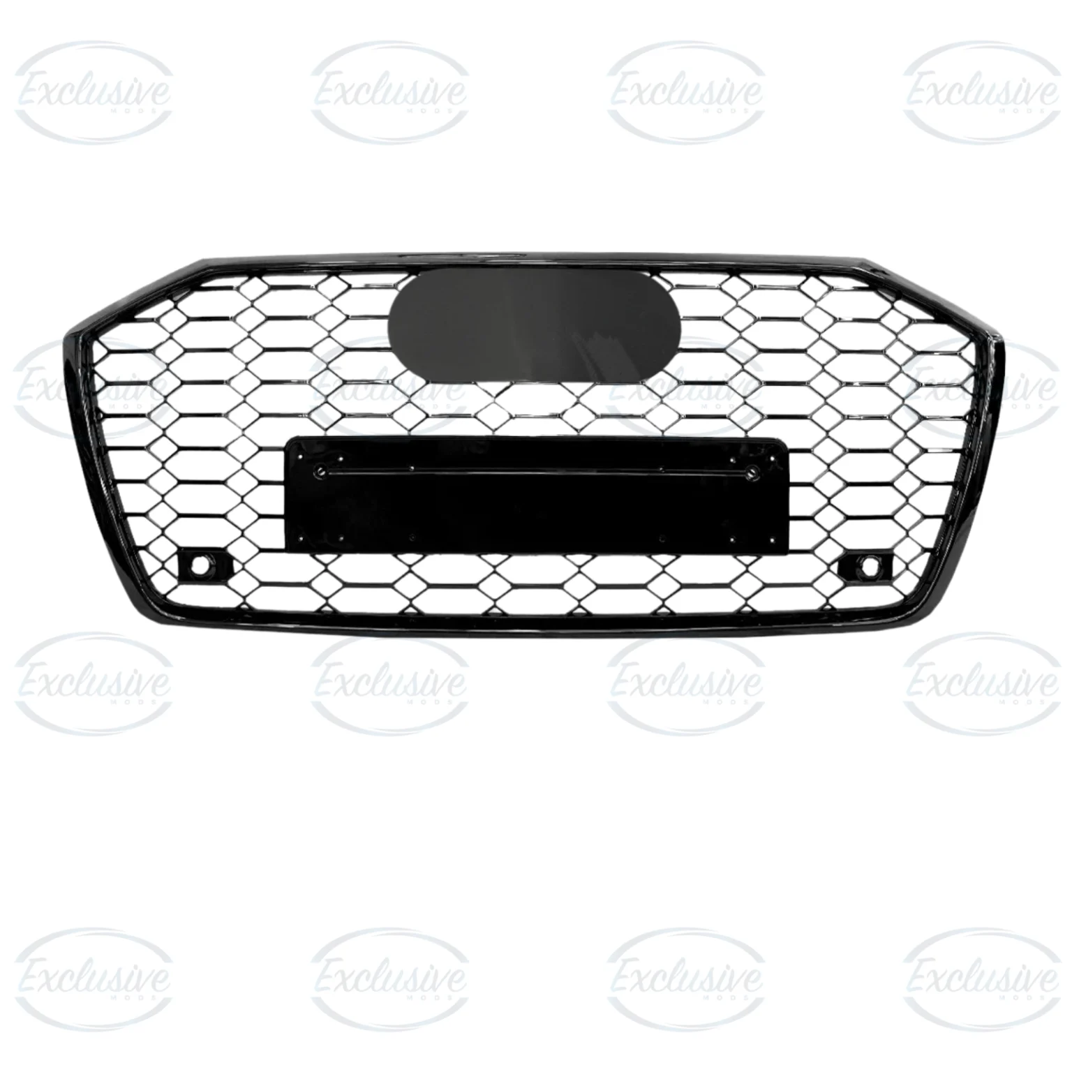 Gloss Black Honeycomb Mesh Grille - Fits Audi A6/S6 C8 (2019-2023)