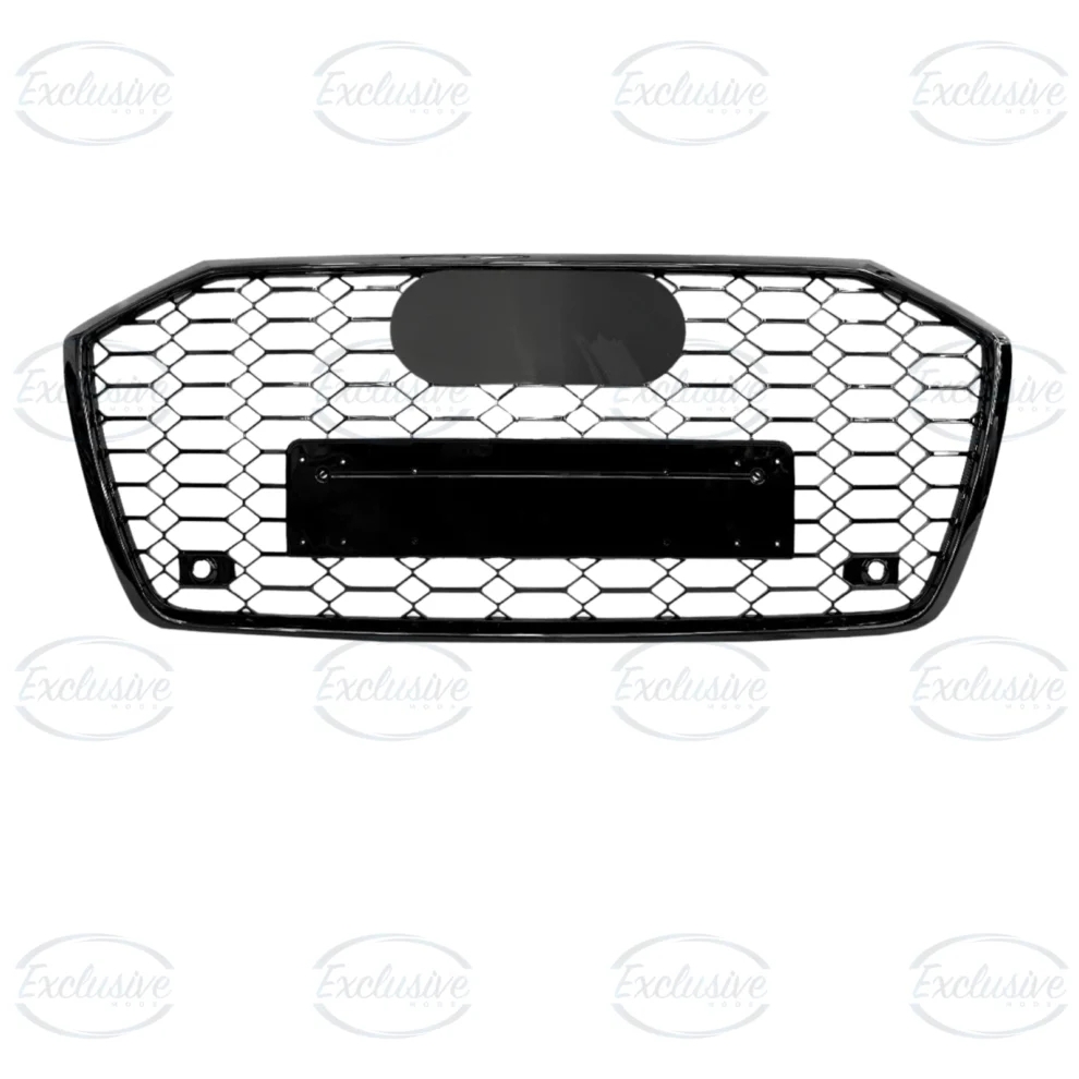 Gloss Black Honeycomb Mesh Grille - Fits Audi A6/S6 C8 (2019-2023)