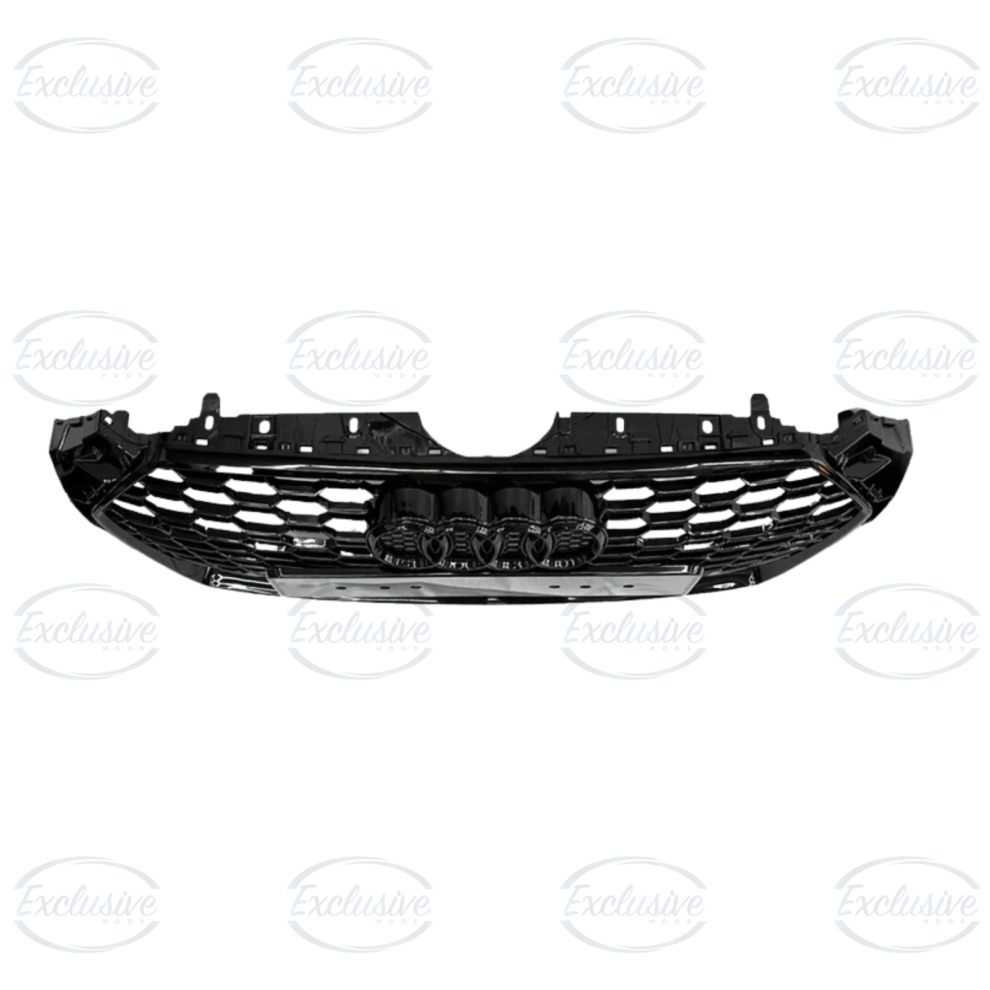 Audi A5/S5 B9 (2016-2019) - Gloss Black Honeycomb Grille with Fog Light Covers