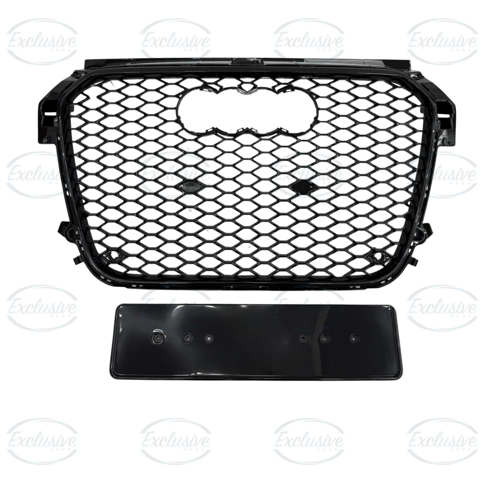 Gloss Black Honeycomb Mesh Grille - Fits Audi A1/S1 8X (2010-2015)