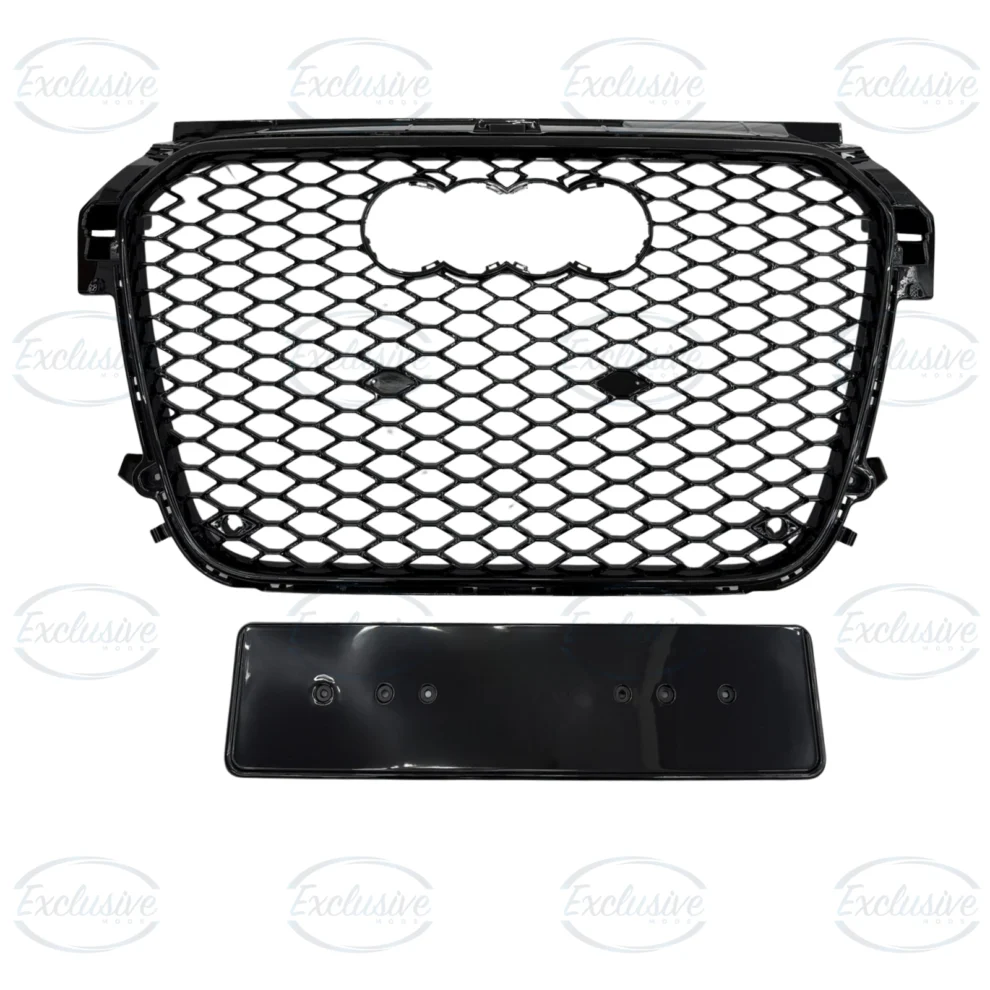 Gloss Black Honeycomb Mesh Grille - Fits Audi A1/S1 8X (2010-2015)