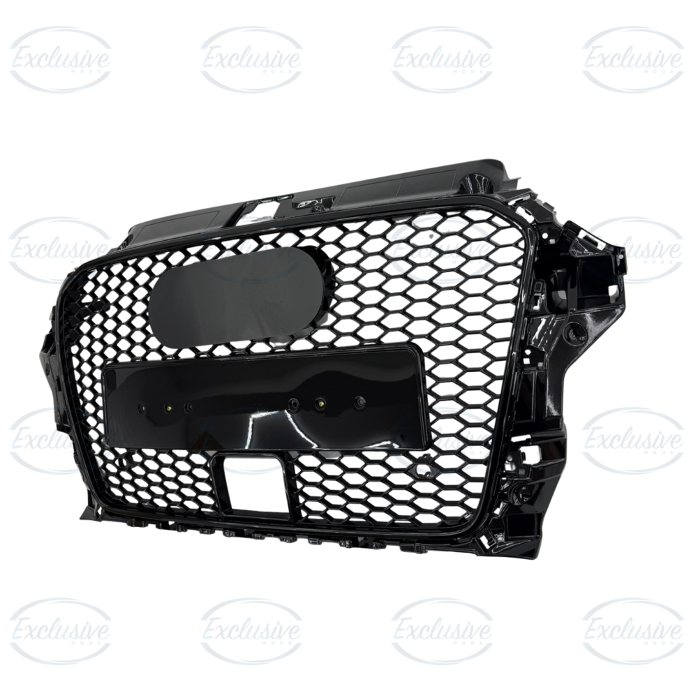Audi A3 and S3 8V gloss black honeycomb ACC mesh grille