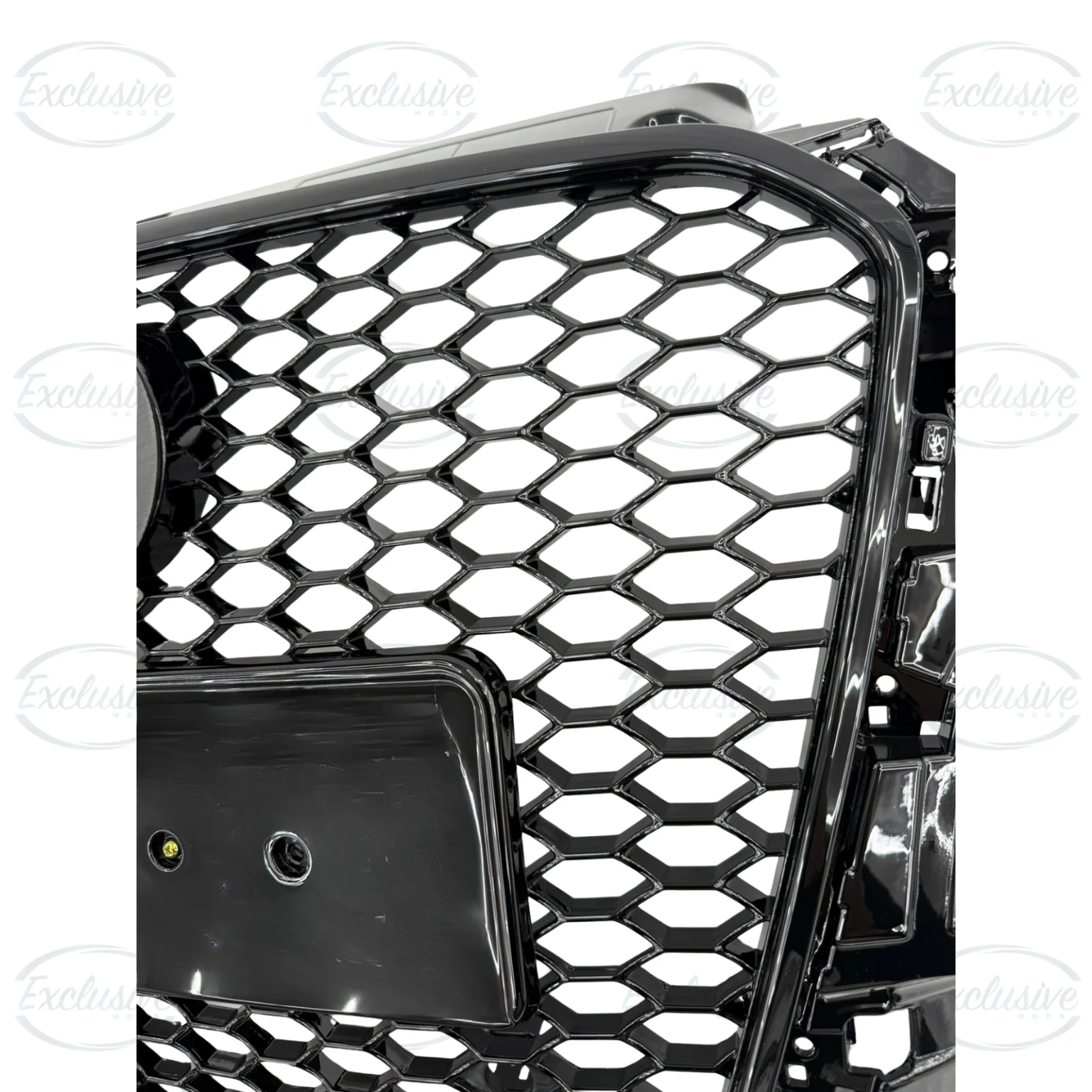 Gloss Black Honeycomb Mesh Grille with ACC Hole - Fits Audi A3/S3 8V (2013-2016)