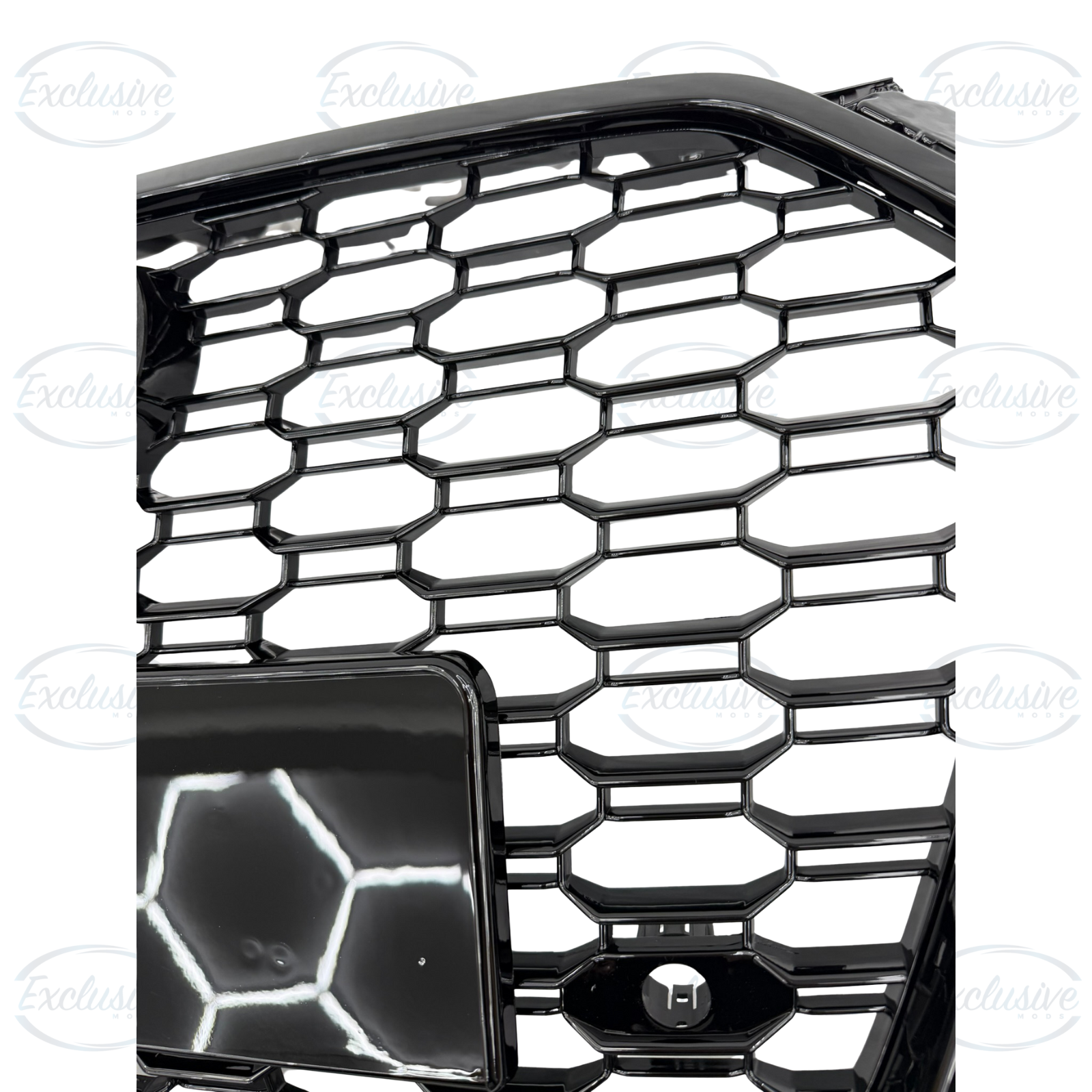 Audi A3/S3 8V (2017-2020) ÔÇö Gloss Black Honeycomb Grille with ACC Hole - Image 3