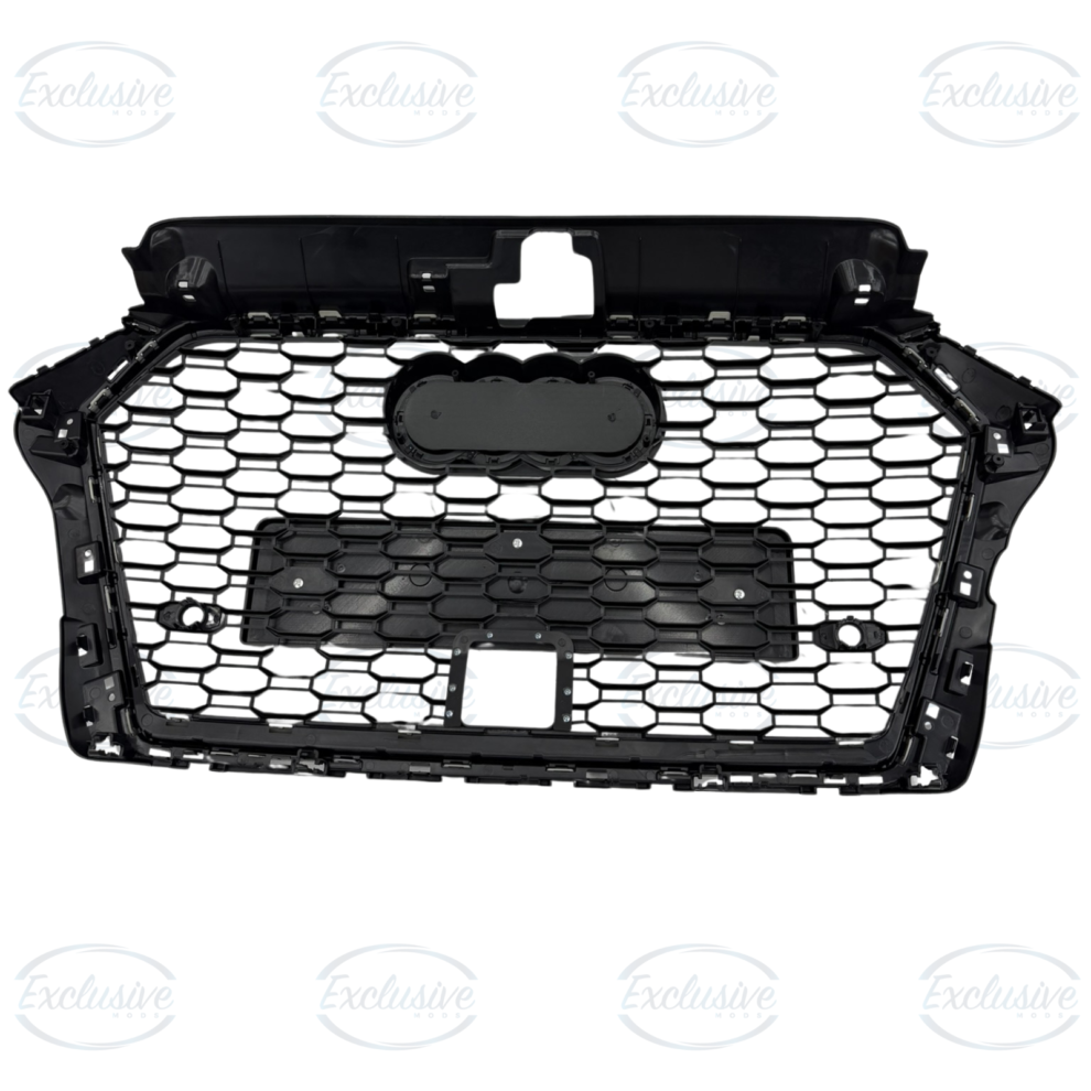 Audi A3/S3 8V (2017-2020) - Gloss Black Honeycomb Grille with ACC Hole