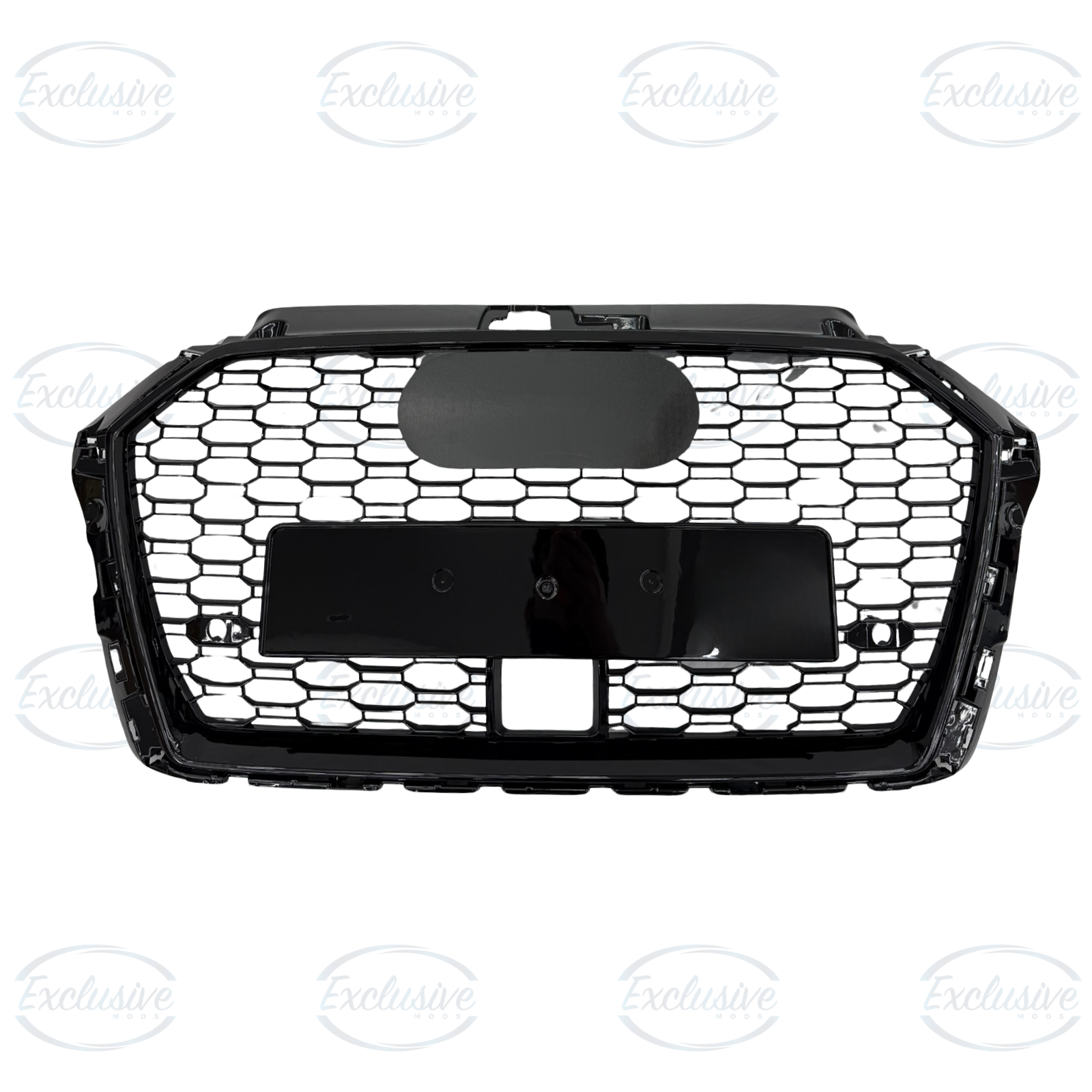 Audi A3/S3 8V (2017-2020) ÔÇö Gloss Black Honeycomb Grille with ACC Hole - Image 2