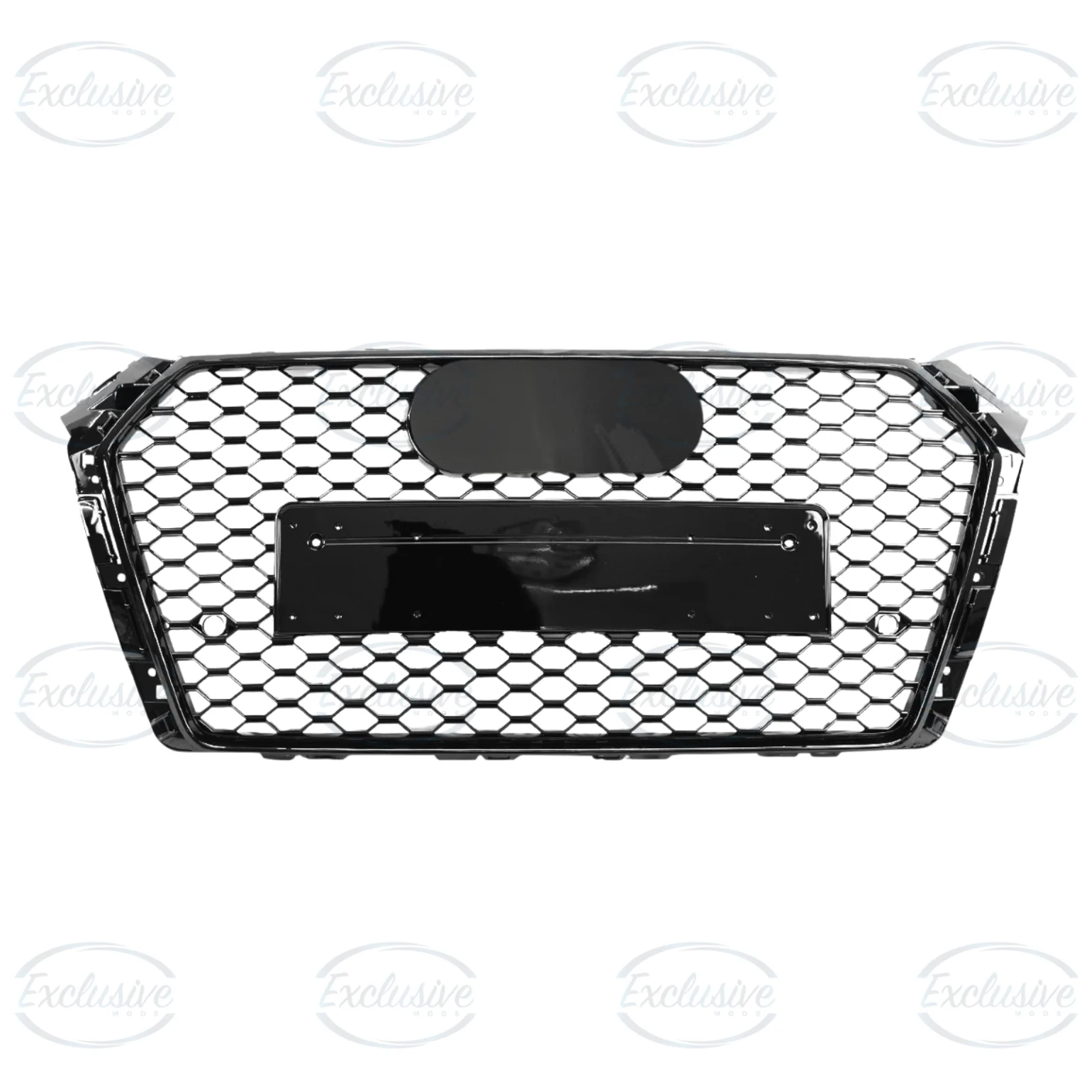 Gloss Black Honeycomb Mesh Grille - Fits Audi A4/S4 B9 (2016-2019)