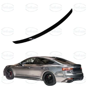 Audi A5 B9 8W F5 Sportback gloss black rear boot spoiler lip