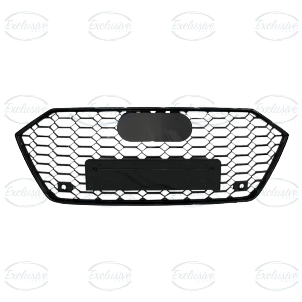 Gloss Black Honeycomb Mesh Grille - Fits Audi A7/S7 C8 (2018-2022)
