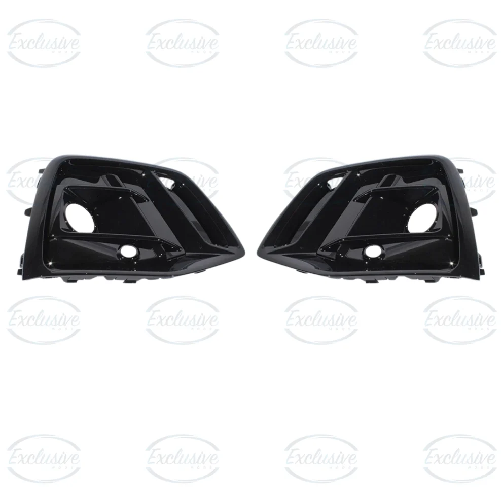 Gloss Black RSQ5 Style Fog Light Covers - Fits Audi Q5 FY Facelift S-Line (2020-2024)
