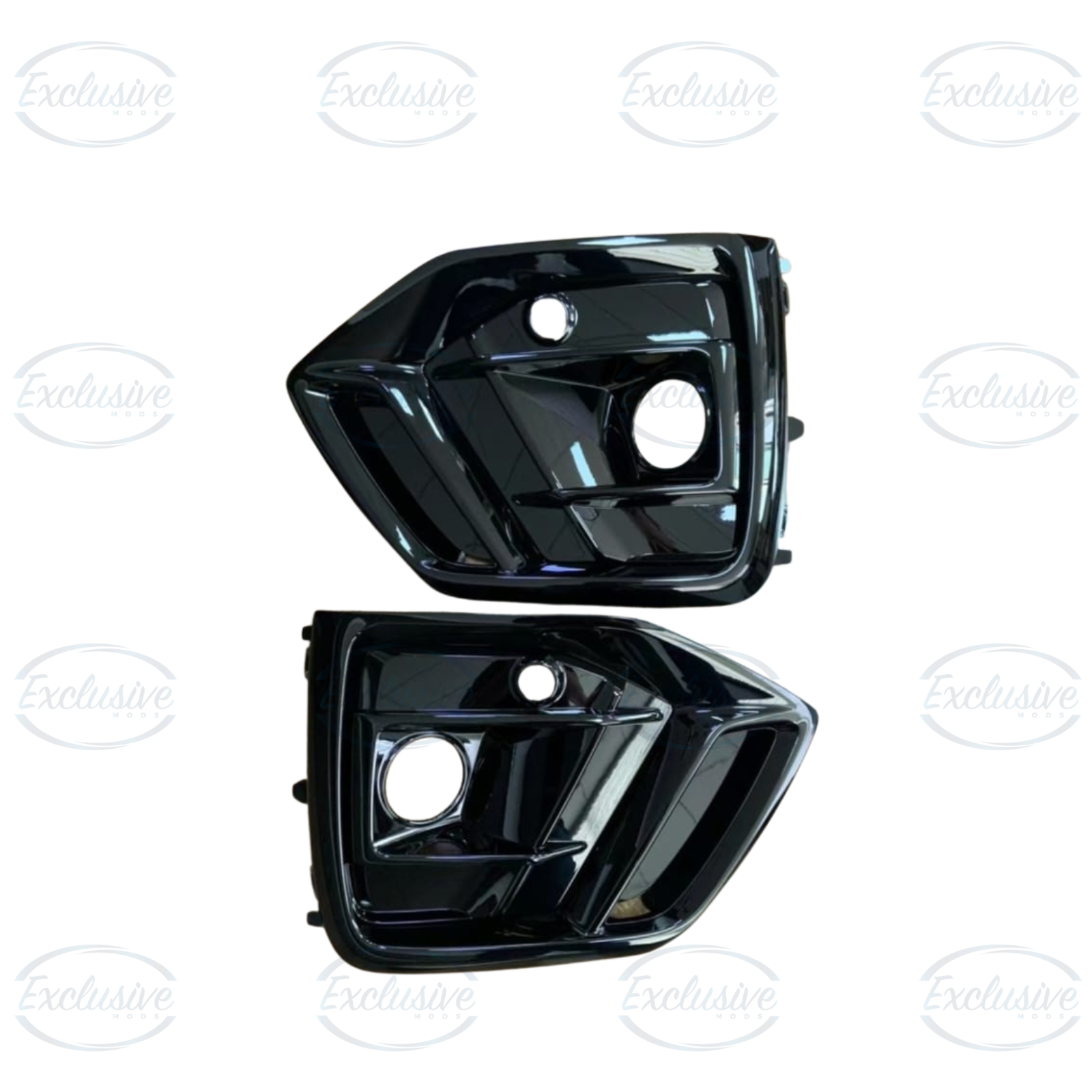 Audi Q5 FY S-Line (2021-2024) ÔÇö Gloss Black RSQ5 Style Fog Light Cover Pair - Image 3