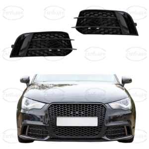 Audi A1 8X (2010-2014) ÔÇö Gloss Black Honeycomb Style Fog Light Cover