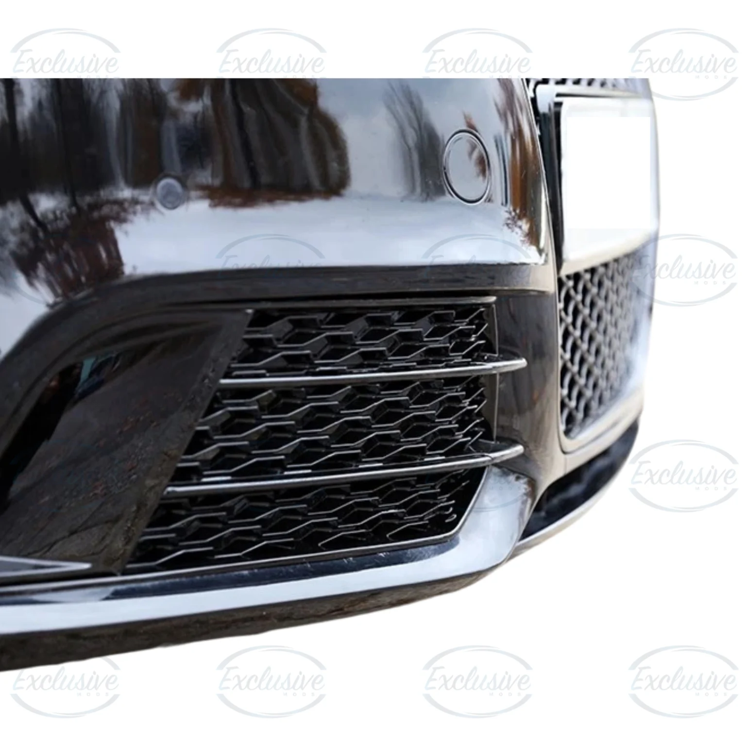 Gloss Black Honeycomb Fog Light Covers - Fits Audi A1 8X Standard (2010-2015)