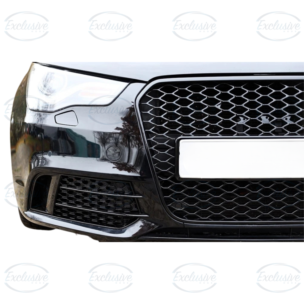 Audi A1 8X (2010-2014) - Gloss Black Honeycomb Style Fog Light Cover