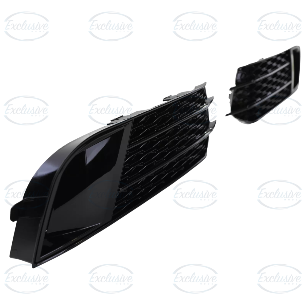 Audi A1 8X (2010-2014) - Gloss Black Honeycomb Style Fog Light Cover