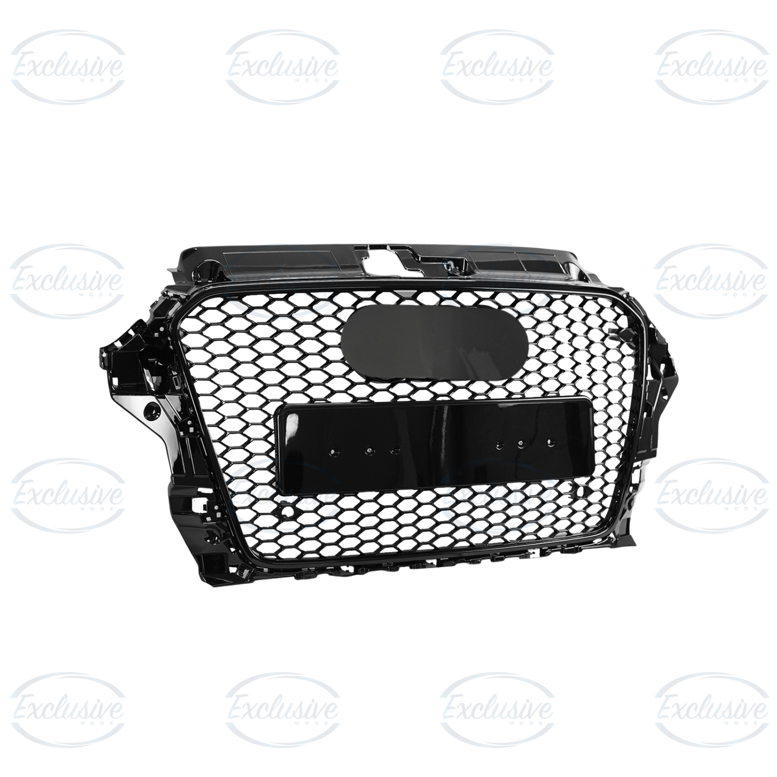 Audi A3/S3 8V S-Line (2013-2016) ÔÇö Gloss Black Honeycomb Style Grille & Fog Lights - Image 2
