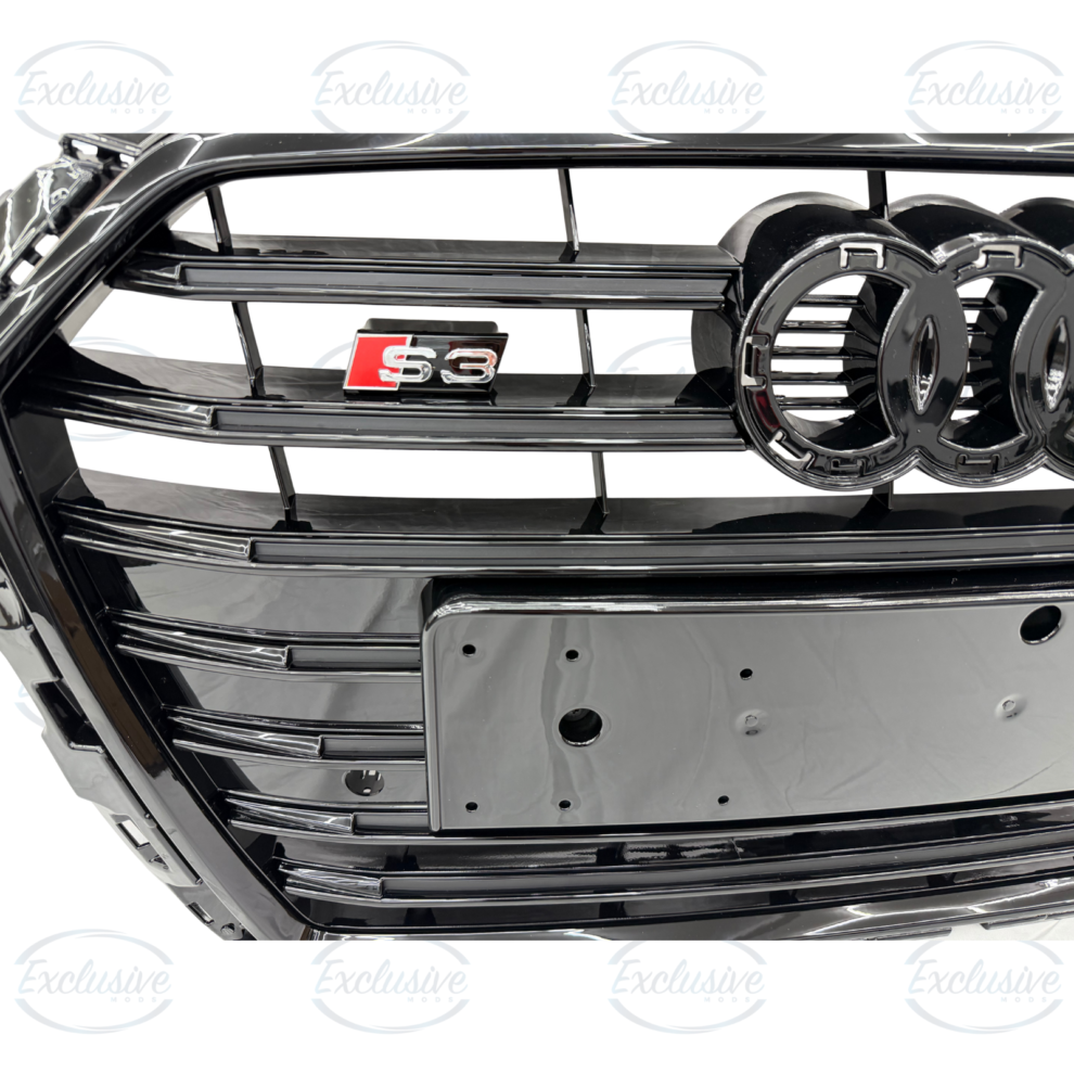 Audi A3/S3 8V (2017-2020) - Gloss Black Original Style Mesh Grille