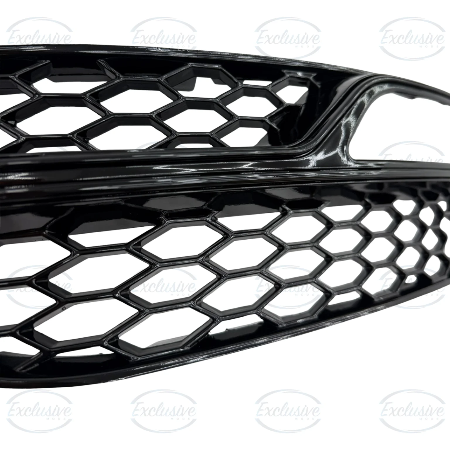 Gloss Black Honeycomb Fog Light Covers - Fits Audi A3/S3 8V S-Line (2013-2016)