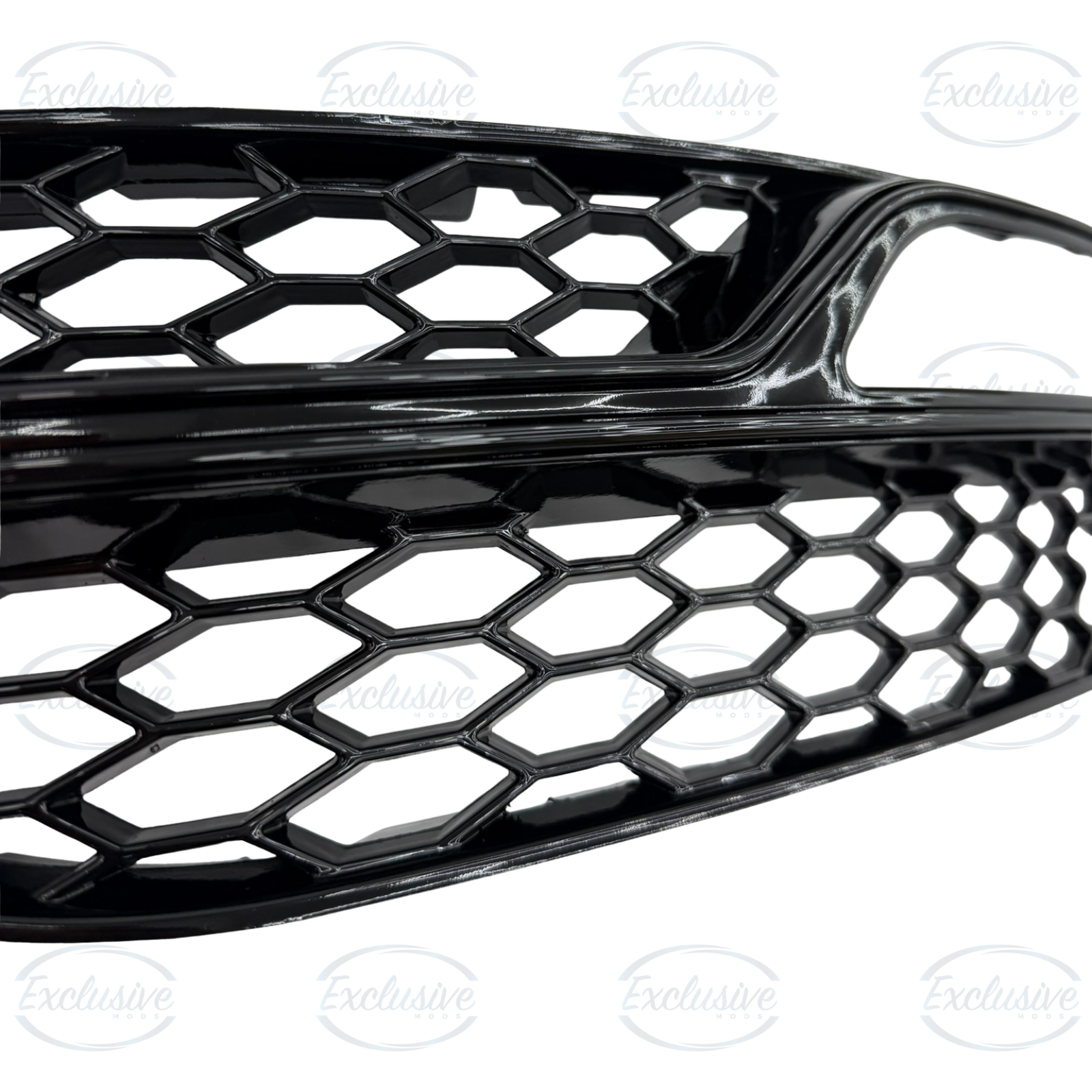 Audi A3/S3 8V S-Line (2013-2016) ÔÇö Gloss Black Honeycomb Fog Light Cover Pair - Image 3
