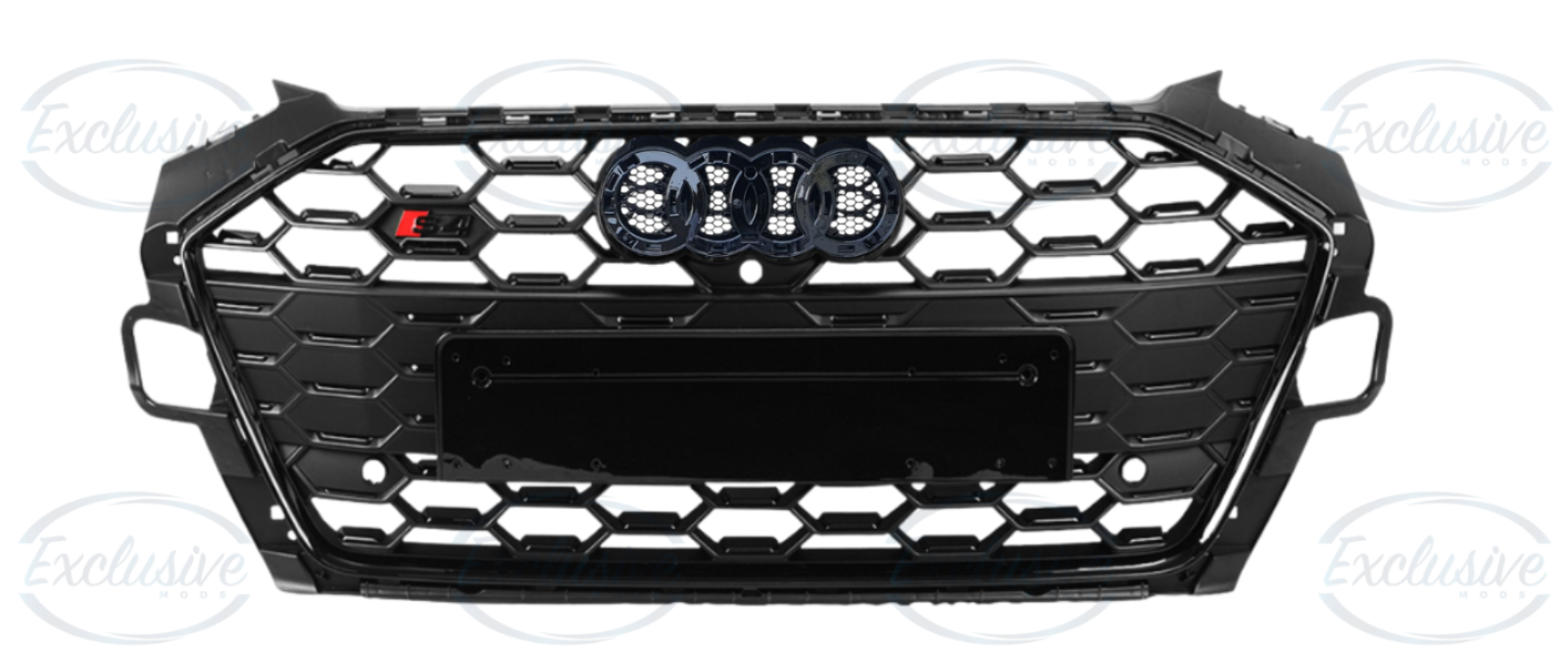 Audi A4/S4 B9 (2020-2024) ÔÇö Gloss Black Original Style Mesh Grille - Image 2