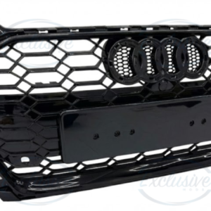 Audi A4/S4 B9 8W (2020-2024) ÔÇö Gloss Black Honeycomb Mesh Grille