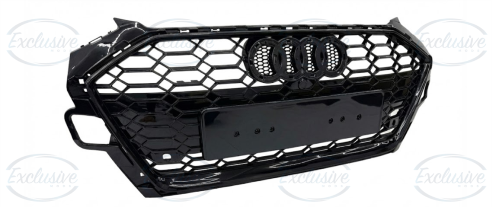 Audi A4 and S4 B9 8W gloss black honeycomb mesh grille