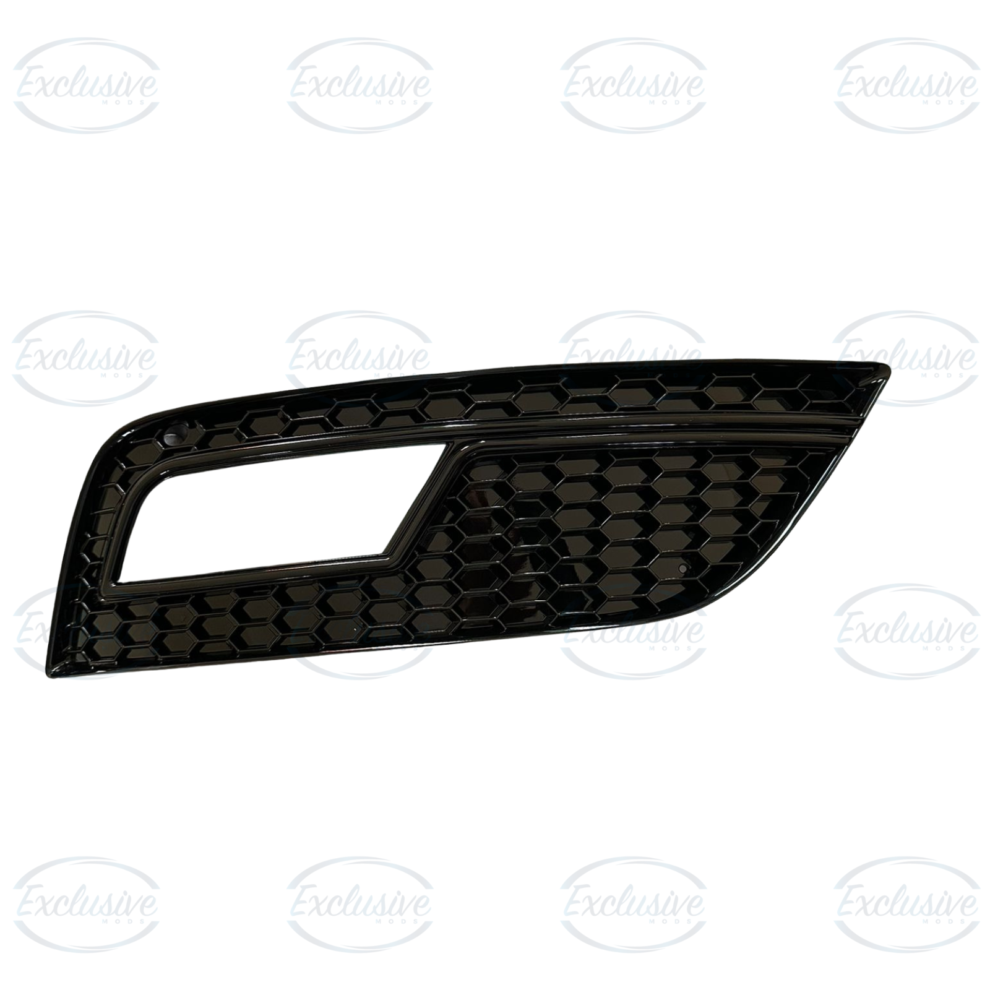Audi A4 B8.5 (2013-2016) - Gloss Black RS4 Honeycomb Style Fog Light Cover