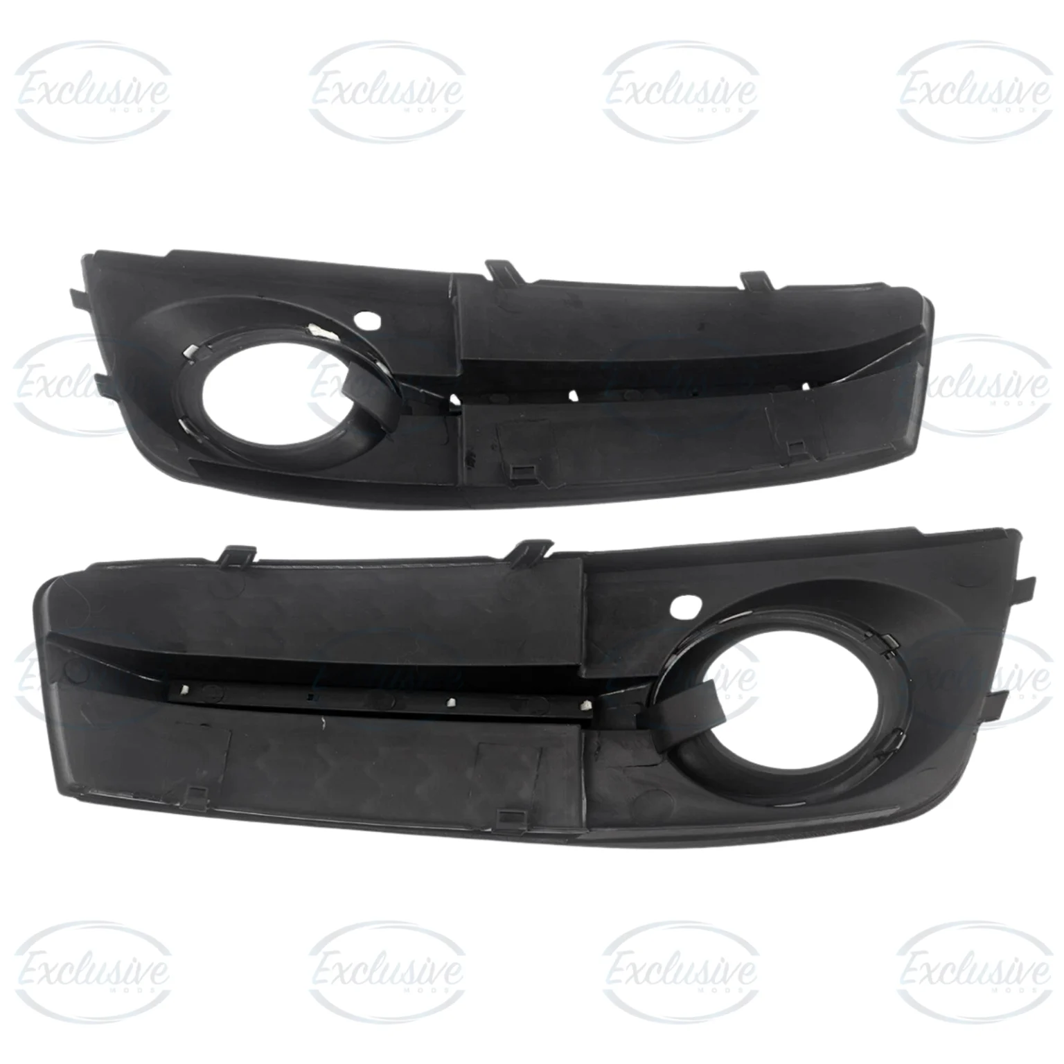 Gloss Black Honeycomb Fog Light Covers - Fits Audi A4 B8 Standard (2009-2012)