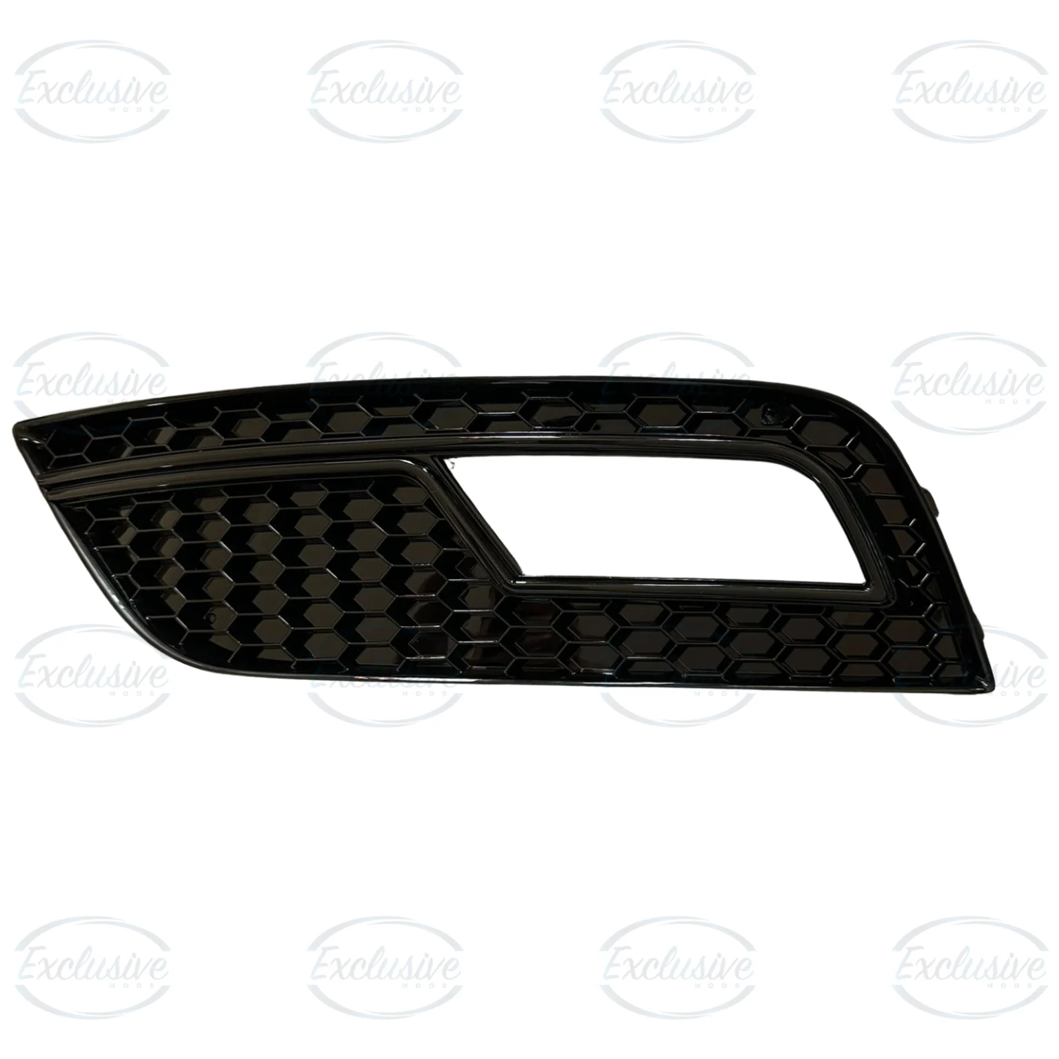 Gloss Black RS4 Style Fog Light Covers - Fits Audi A4 B8.5 Facelift Standard (2012-2015)